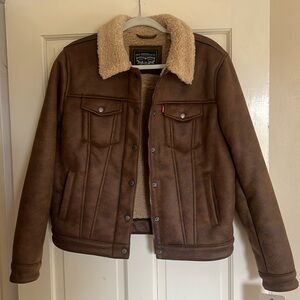 Levis Women's Sherpa Lined Trucker Jacket